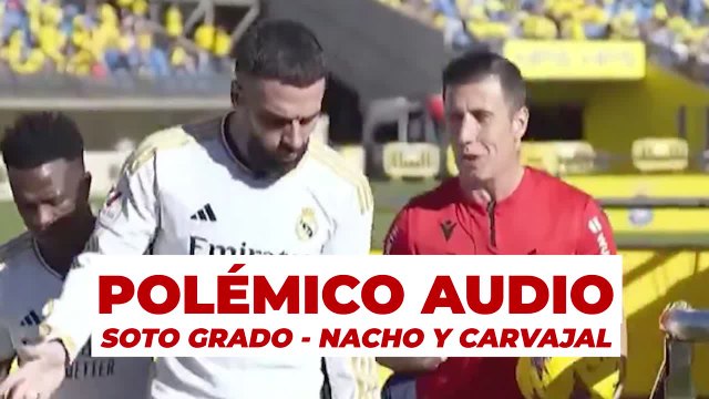El audio entre Soto Grado, Nacho y Carvajal, al descanso, sobre la acción de Rodrygo