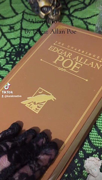 Poetry Reading: "Alone (To -----)" by Edgar Allan Poe | #shorts