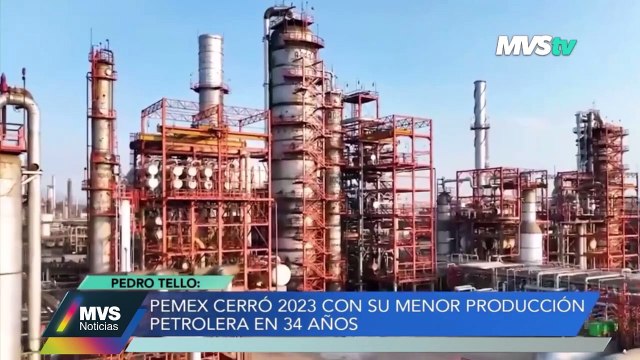 PEMEX CERRÓ 2023 CON SU MENOR PRODUCCIÓN PETROLERA EN 34 AÑOS