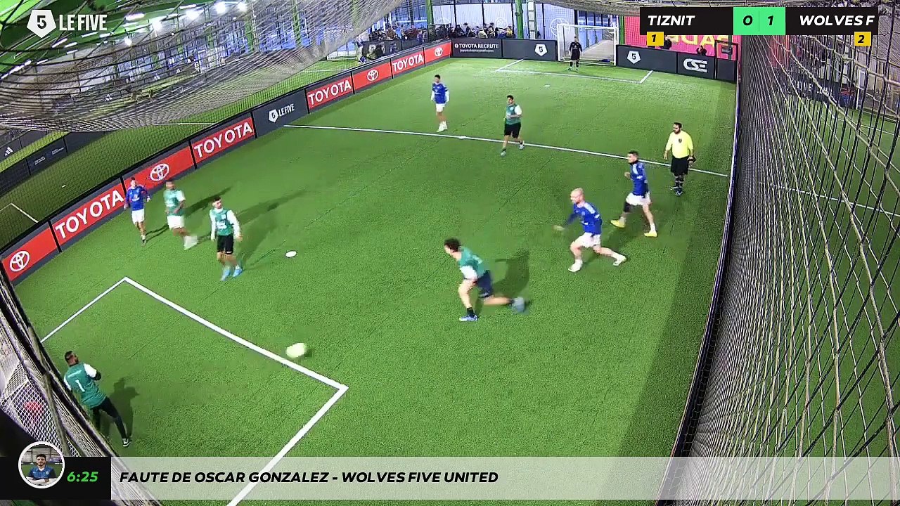 Faute de OSCAR GONZALEZ - WOLVES FIVE UNITED