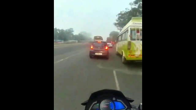 Un motard malchanceux