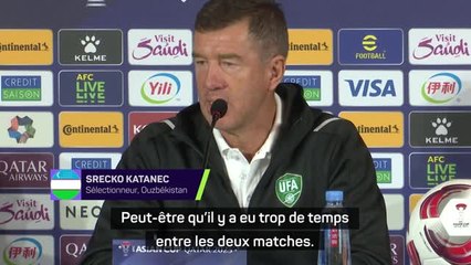 Ouzbékistan - Katanec n'a pas aimé avoir eu 7 jours entre les deux matches