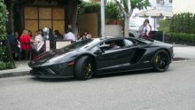 Lamborghini Aventador S in Beverly Hills (w_ startup)
