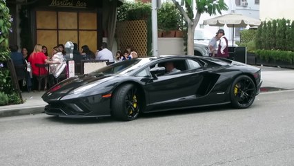 Lamborghini Aventador S in Beverly Hills (w_ startup)