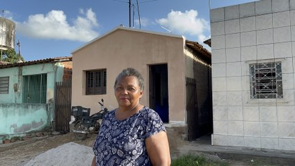 DONA ROSA DE JURIPIRANGA AGRADECE  TODOS QUE AJUDARAM COM AS DOAÇÕES E REFORMA DE SUA CASA 