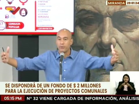 Gobernación de Miranda realizará Consulta Popular 2024 para la ejecución de proyectos comunales