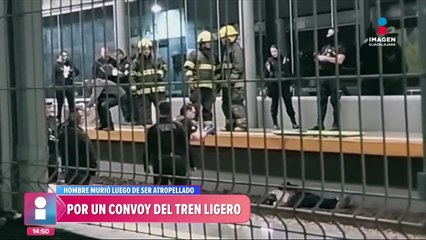 Hombre murió al ser arrollado por el convoy del Tren Ligero en Guadalajara