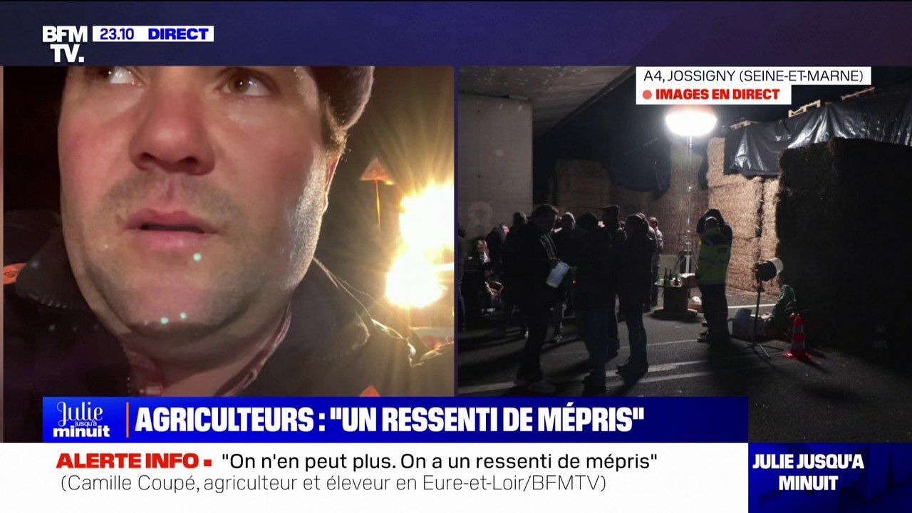 Camille Coupé (éleveur en Eure-et-Loir): "Tous les agriculteurs ont un ressenti de mépris profond"