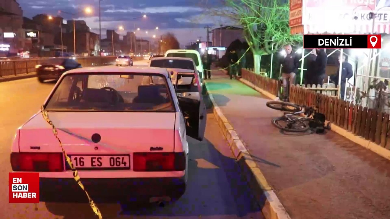 Denizli'de otomobilin çarptığı bisiklet sürücüsü