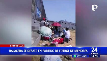 Terror en Chorrillos: Balacera se desata durante partido de fútbol de menores