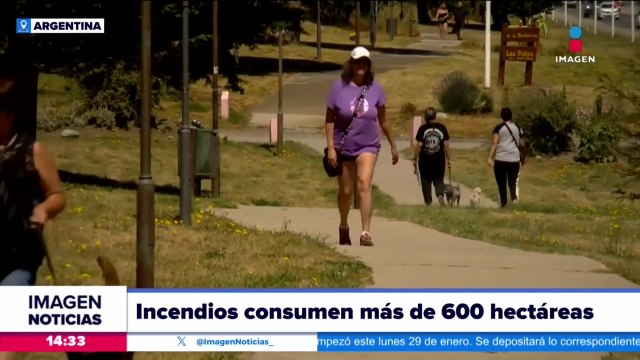 Se registra incendio forestal en Argentina