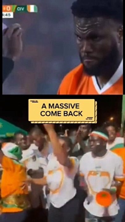 What a massive comeback and win for Ivory Coast tonight