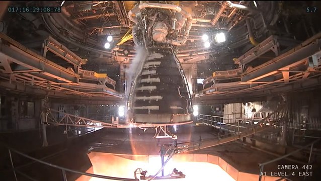 NASA Test-Fires Artemis Moon Rocket Engines For First Time This Year