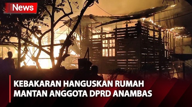 Detik-Detik Rumah Mantan Anggota DPRD Anambas Terbakar, Kerugian Capai Ratusan Juta Rupiah