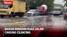 Diguyur Hujan Deras, Banjir Rendam Ruas Jalan Cakung Cilincing Jaktim