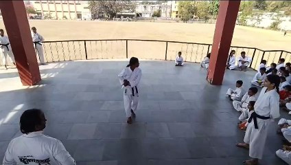 Karate players took the exam