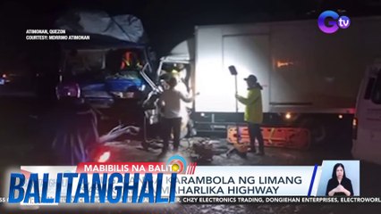 2, sugatan sa karambola ng limang sasakyan sa Maharlika Highway | BT