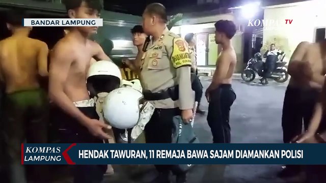 Hendak Tawuran, 11 Remaja Bawa Sajam Diamankan Polisi