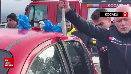 Kocaeli'de 10 aylık bebek araçta mahsur kaldı