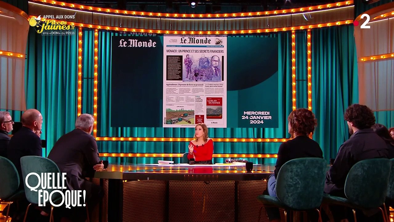 Extrait de l'émission "Quelle époque !" au cours duquel les journalistes Fabrice Lhomme et Gérard Davet expliquent leur travail sur les carnets secrets de Monaco et l'affaire Palmero
