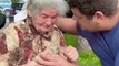 Heartwarming gesture: Craftsman builds stall for elderly woman's harvest #shorts