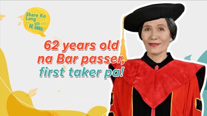 62 years old na Bar passer, first taker pa! | Share Ko Lang