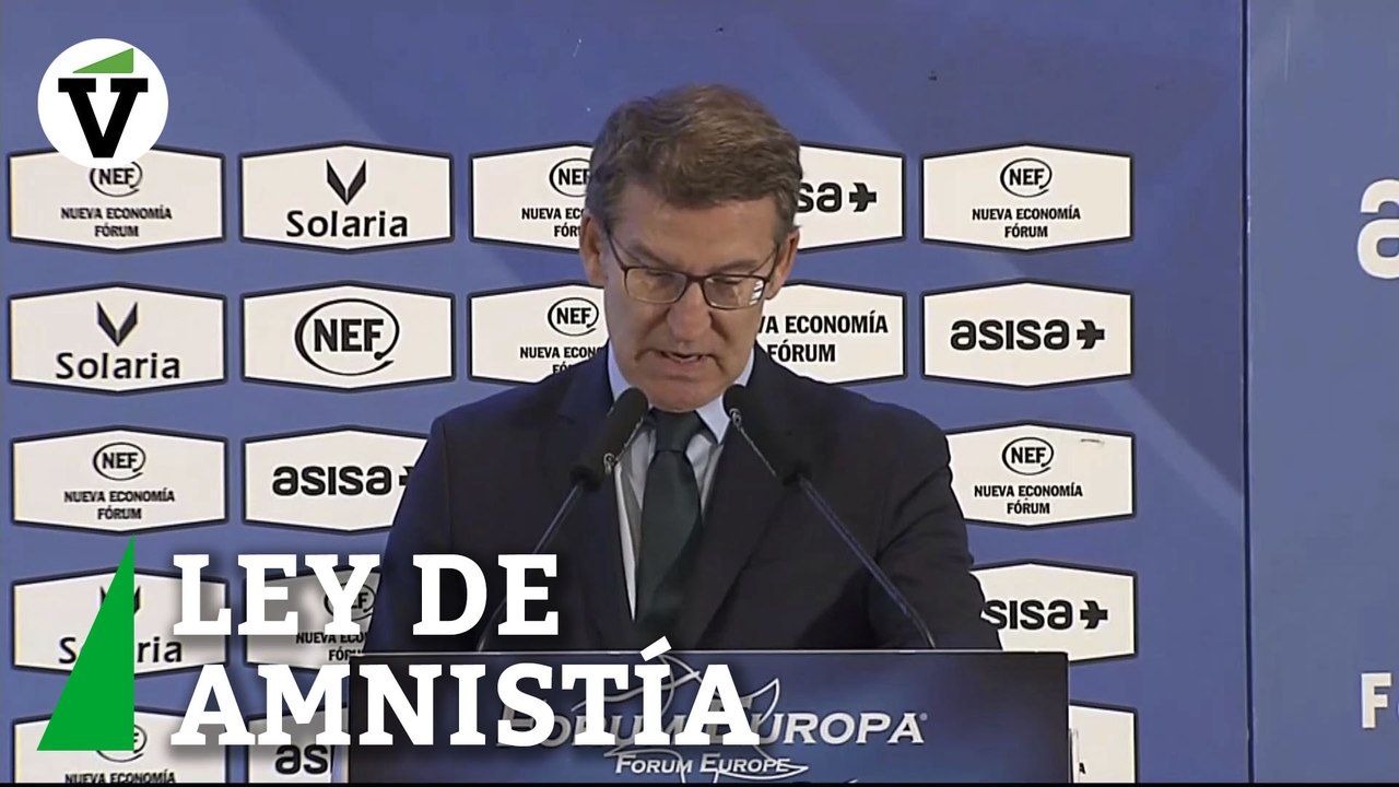 Feijóo: "La amnistía ampara contactos de independentistas con una potencia agresora"