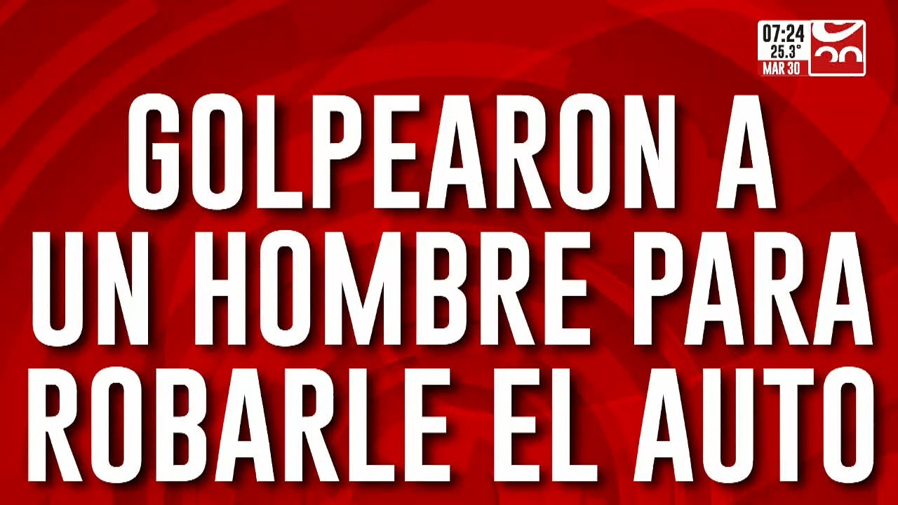 Llegaba con su familia y lo golpearon salvajemente para robarle el auto