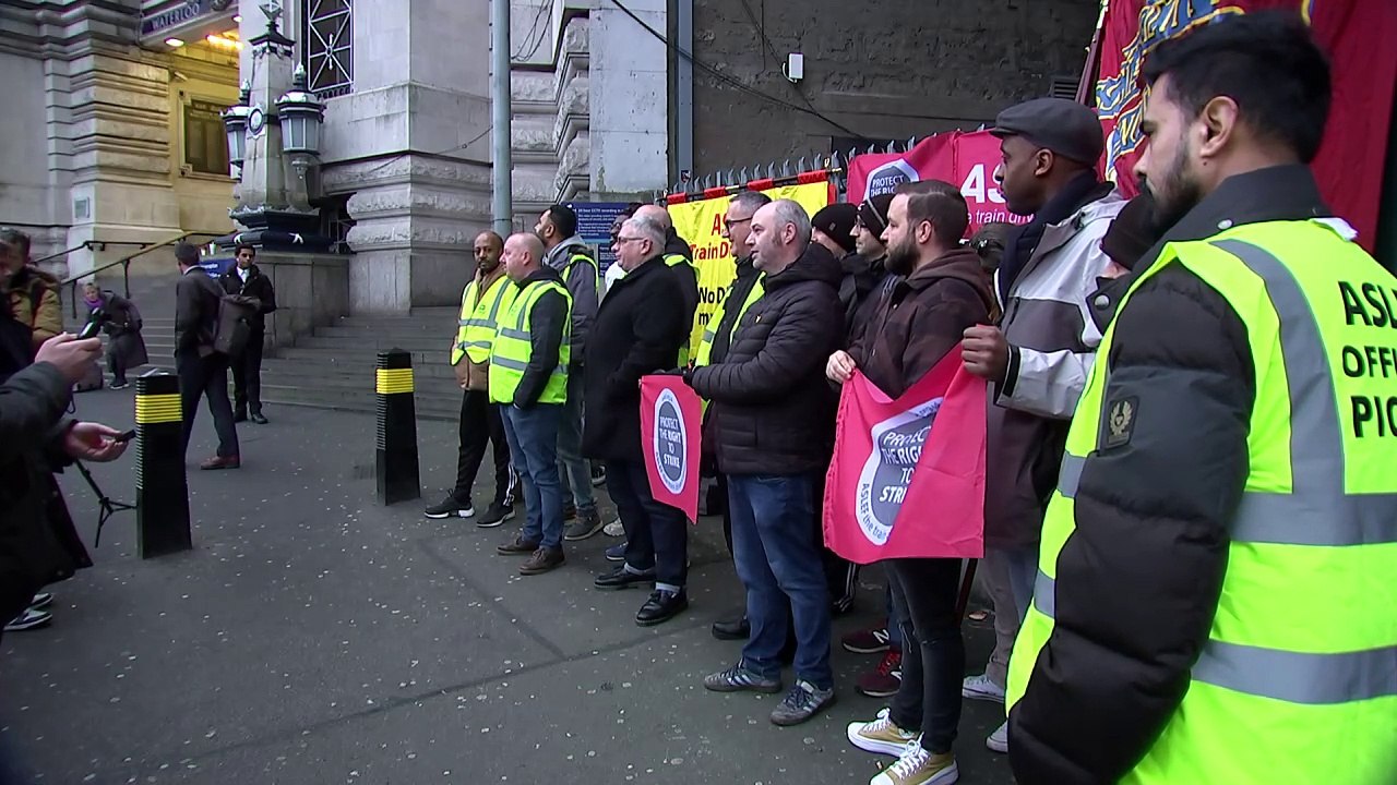 Public react to week-long strike by Aslef train drivers