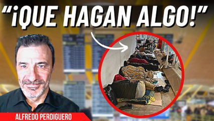 Alfredo Perdiguero denuncia el desmadre de ilegales en Barajas: “¡Por seguridad y salubridad!”