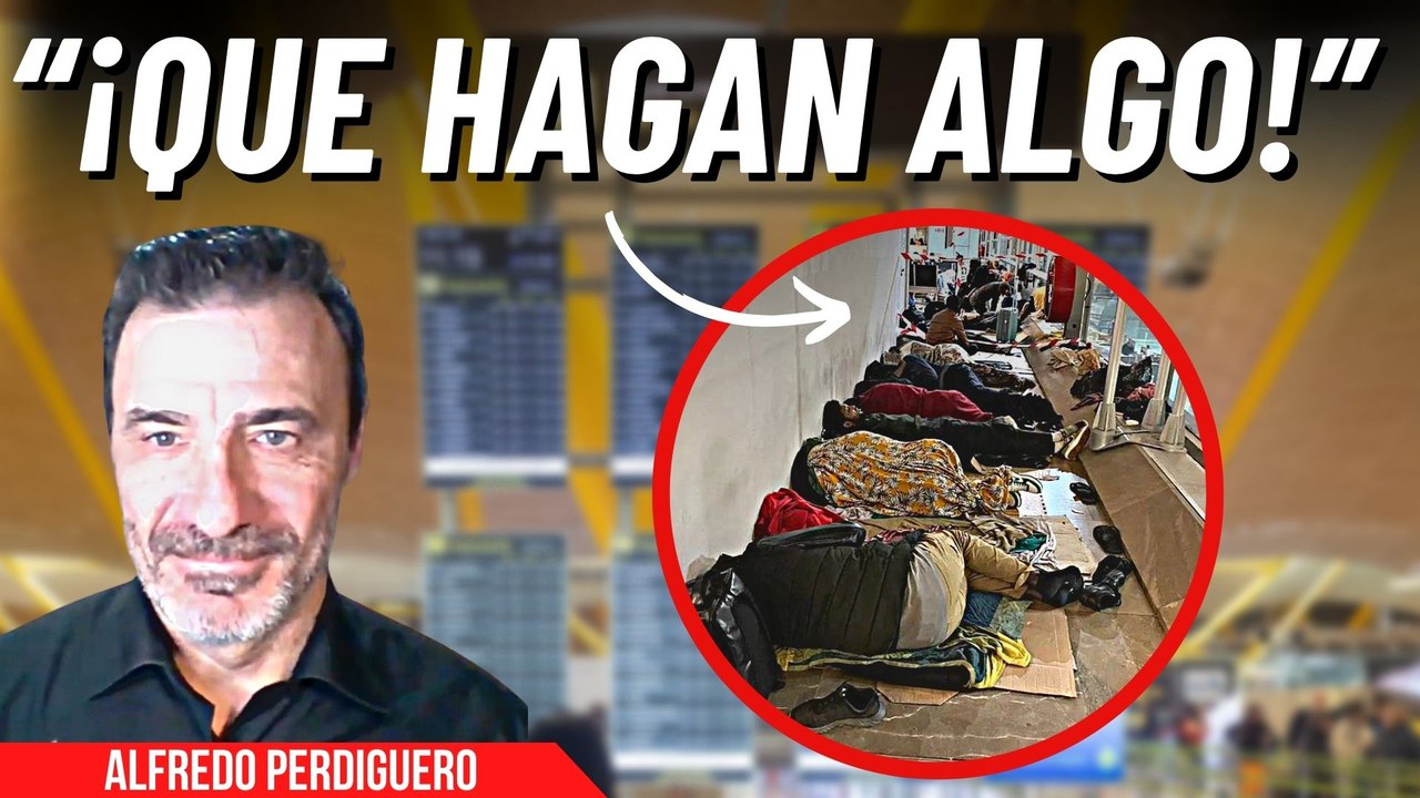 Alfredo Perdiguero denuncia el desmadre de ilegales en Barajas: “¡Por seguridad y salubridad!”