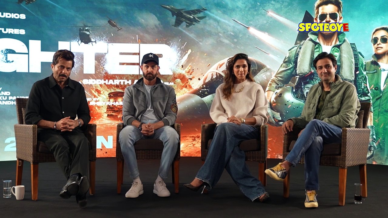 Fighter Press Conference | Deepika Padukone, Hrithik Roshan, Anil Kapoor | SpotboyE Exclusive !