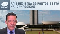 Brasil cai 10 posições em ranking de transparência; José Maria Trindade comenta