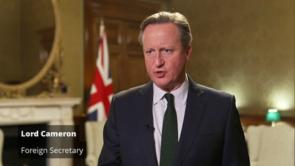 Sanctions issued to people with links to Iran, Cameron says