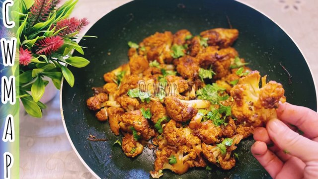 PEPPERY ONION CAULIFLOWER RECIPE (QUICK & EASY) | VEGAN CAULIFLOWER RECIPE By CWMAP Goodies