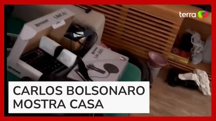 Carlos Bolsonaro divulga vídeo de sua casa após buscas da Polícia Federal