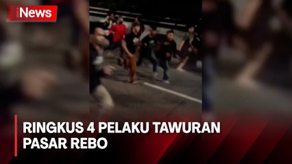 Polisi Ringkus 4 Pelaku Tawuran Pasar Rebo yang Sebabkan Pergelangan Tangan Korban Putus