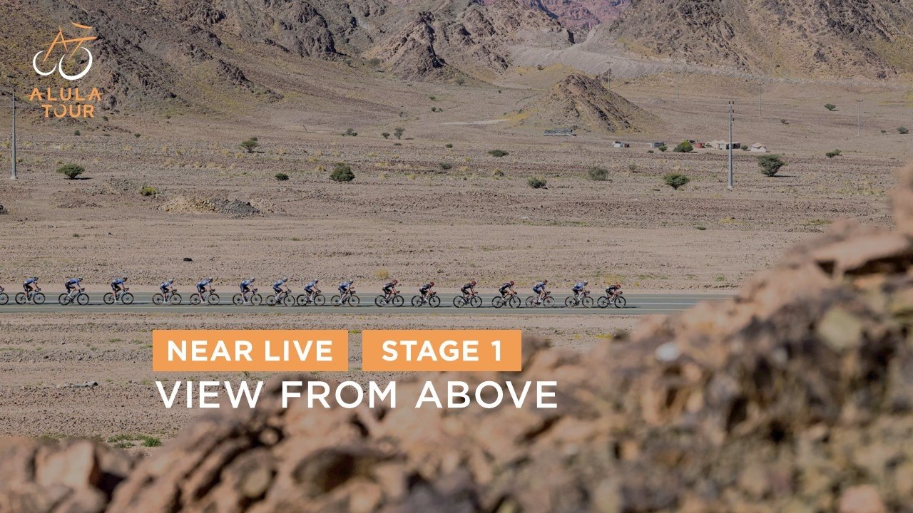 View from above - Stage 1 - The AlUla Tour 2024