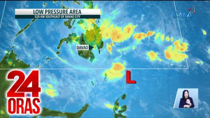 Tải video: Trough o extension ng LPA sa Mindanao, magpapa-ulan; mababa pa rin ang tsansa na maging bagyo | 24 Oras