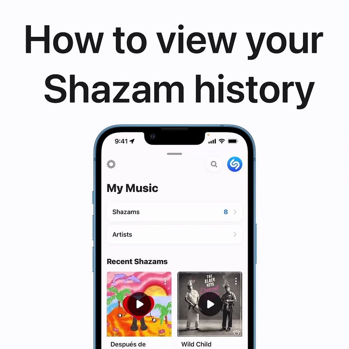 How to find songs you’ve previously identified with Shazam on iPhone and iPad - Apple Support