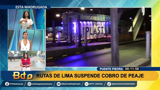 Rutas de Lima suspende cobro de peajes en Puente Piedra: retiran garitas de Chillón