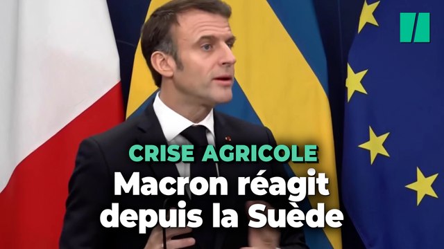 Face à la crise agricole, Macron appelle à ne pas tout mettre sur le dos de l'Europe