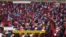 Le Premier ministre Gabriel Attal devant les députés à l'Assemblée nationale: 