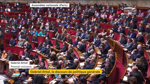 Le Premier ministre Gabriel Attal devant les députés à l'Assemblée nationale: La France ne sera jamais un pays qui subit, ni hier, demain