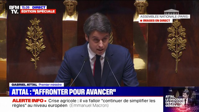 Gabriel Attal promet des actes rapides et concrets face aux différentes crises