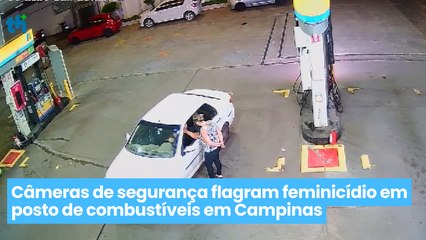 Скачать видео: Exclusivo: Câmeras de segurança flagram feminicídio em posto de combustíveis em Campinas