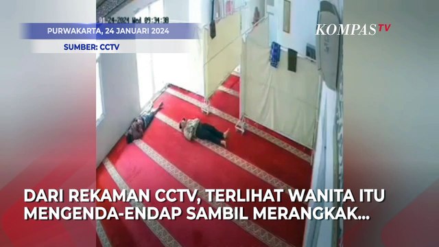 Terekam CCTV Emak-emak Maling HP di Masjid