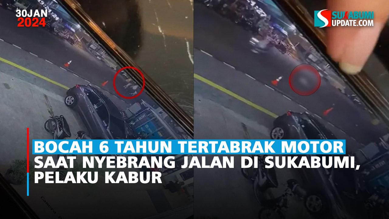 Bocah 6 Tahun Tertabrak Motor Saat Nyebrang Jalan di Sukabumi, Pelaku Kabur