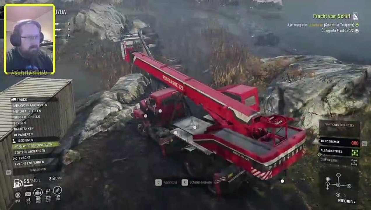 Groß-mächtig-Kran-Party. SnowRunner #111