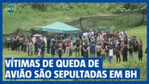 Três vítimas de queda de avião em Minas são sepultadas em BH